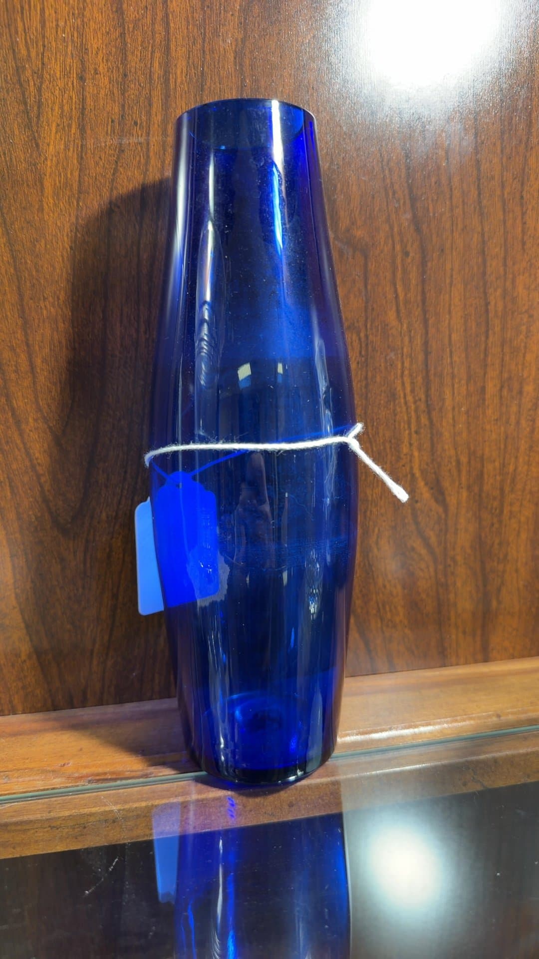Cobalt Blue Glass Vase - Image 1