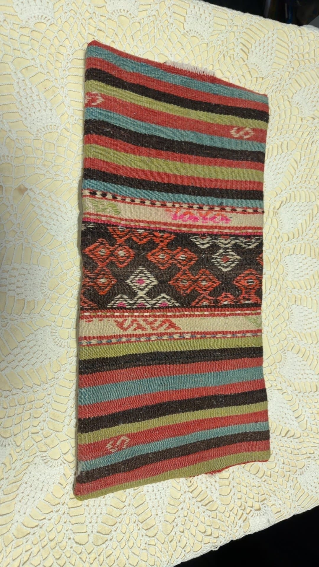 Handwoven Woolen pillow cover - Image 1