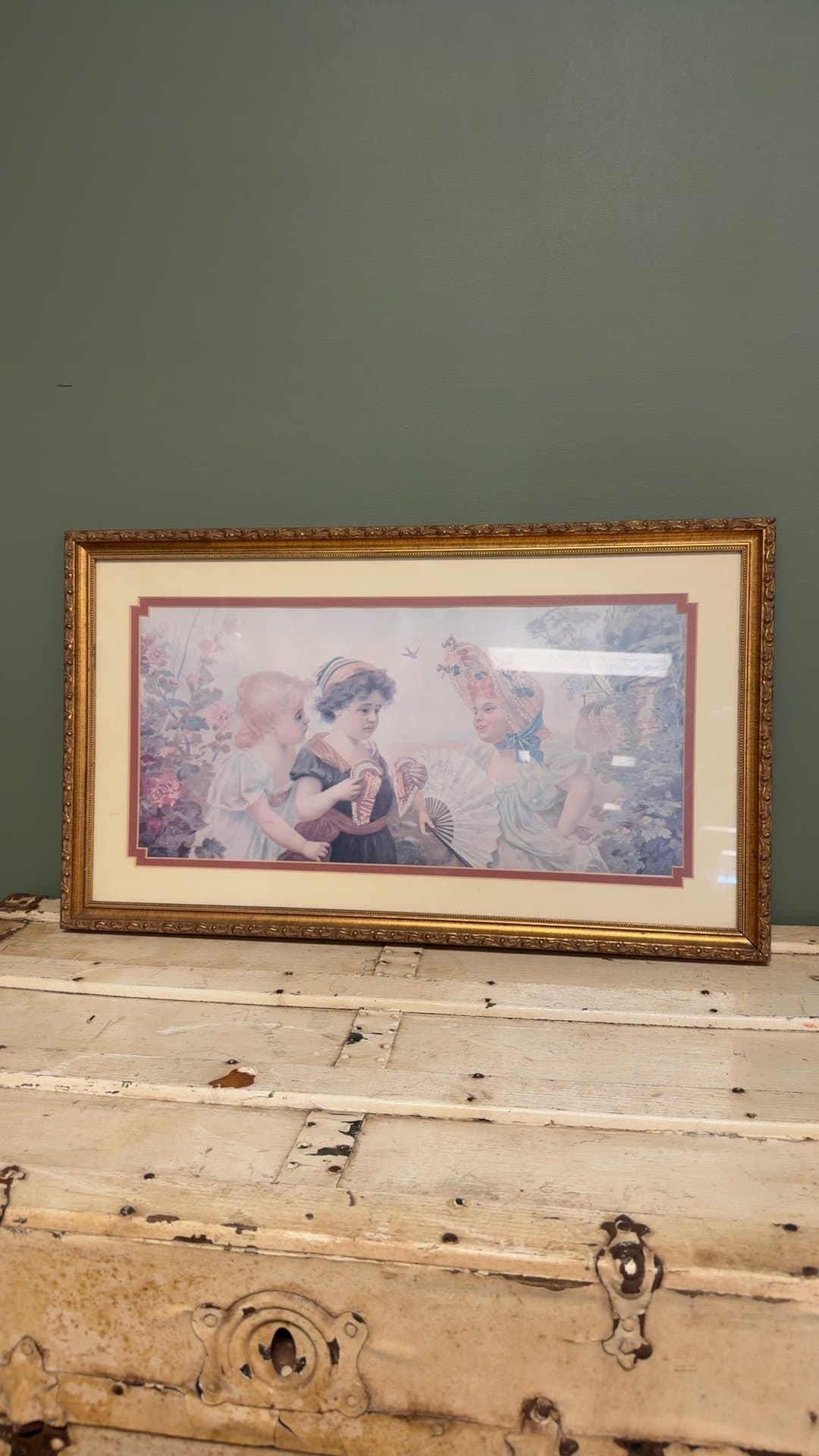 Vintage Framed Print of Children by Gallery Graphics - Image 1