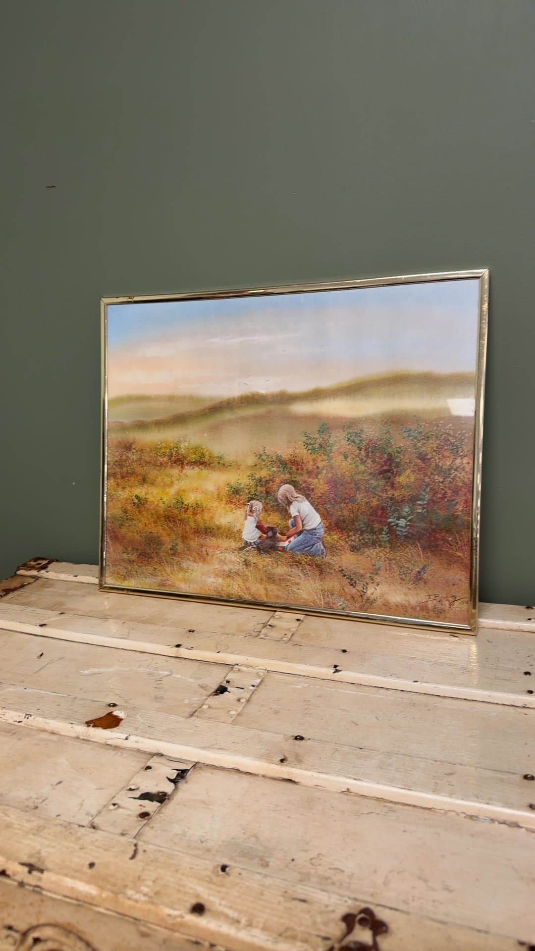Framed Landscape Painting by J. Bucking - Image 1