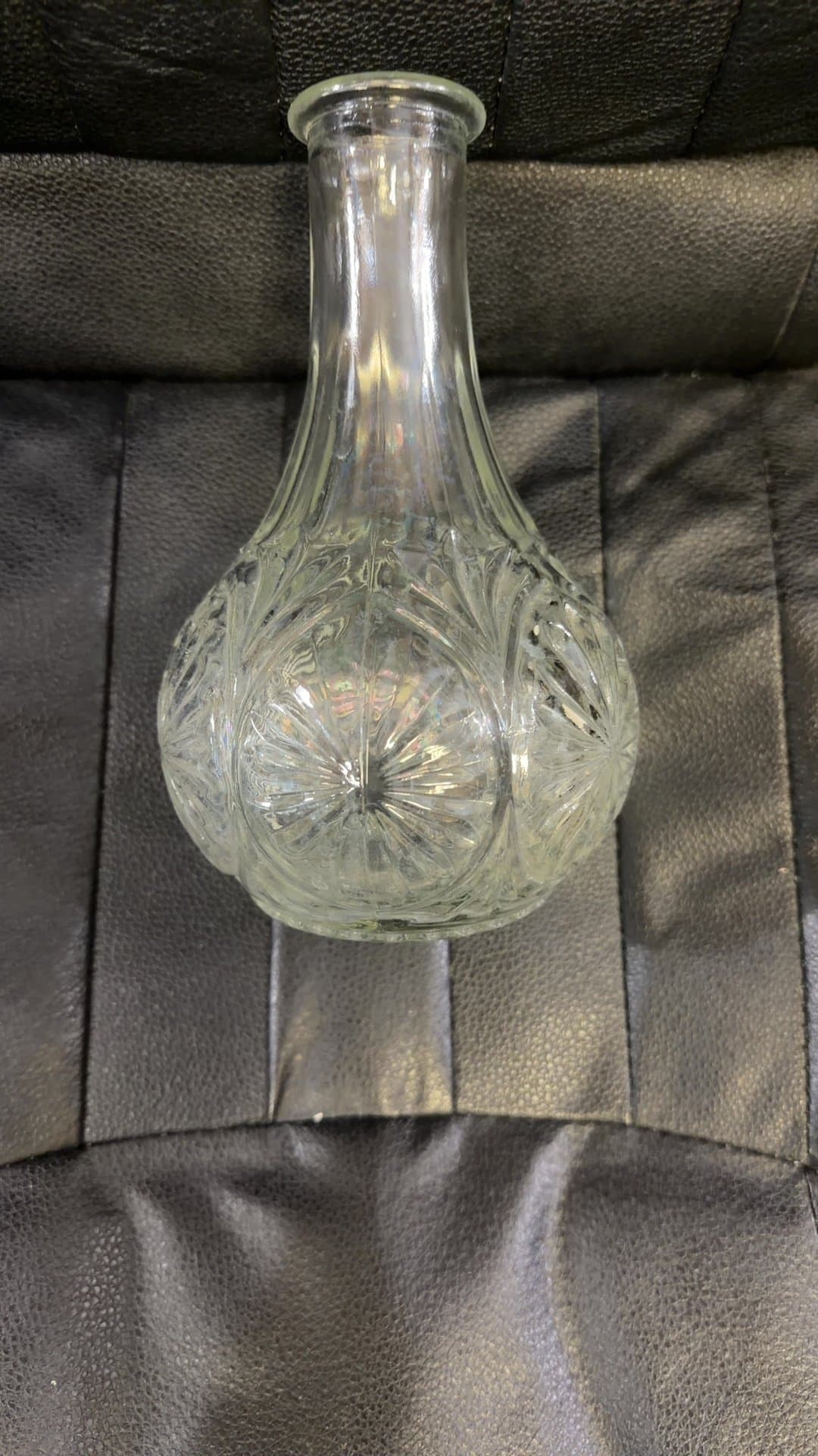 Vintage Cut Glass Bottle - Image 1