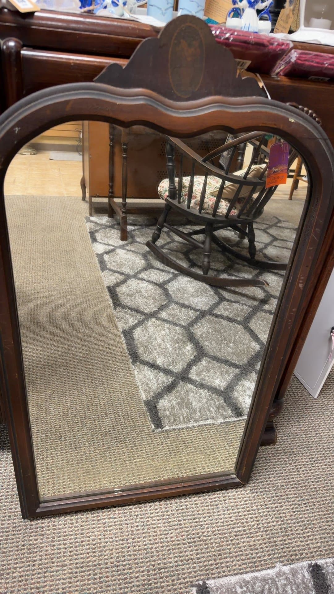 1930s-1950s Vintage Dresser Mirror - Image 1