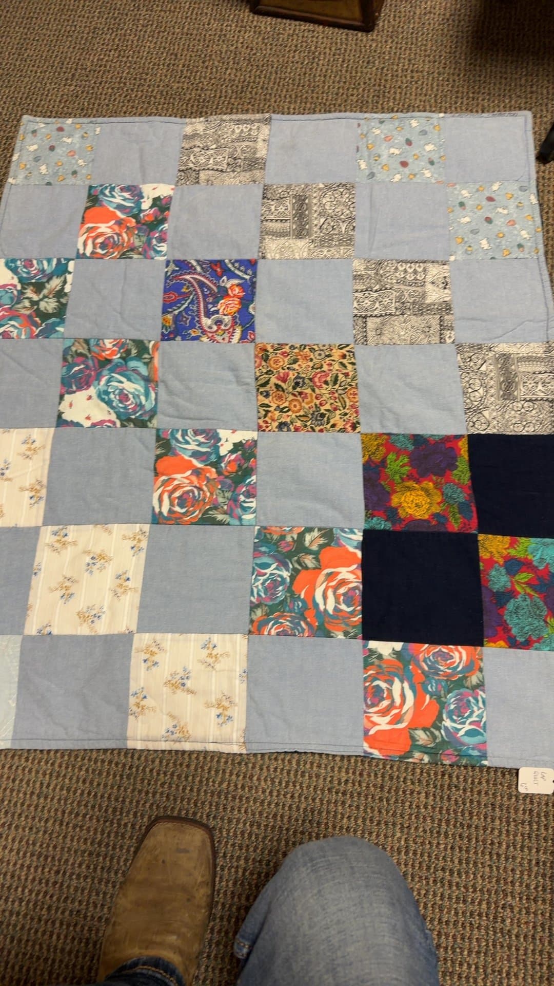 Patchwork Lap Quilt - Image 1