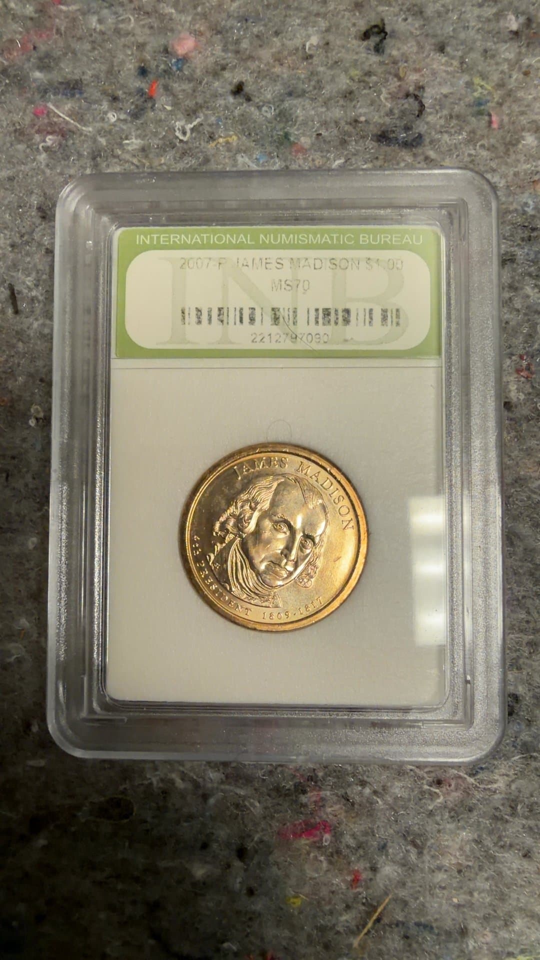 2007-P James Madison Presidential $1 Coin - Image 1