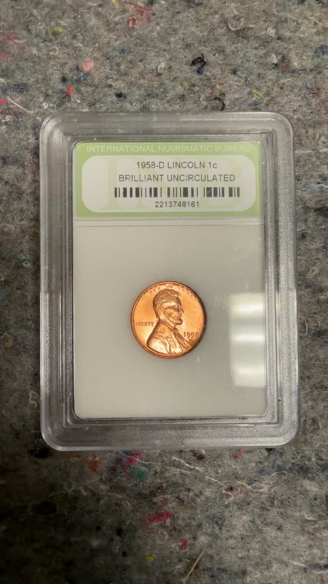 1958-D Lincoln Wheat Penny - Image 1