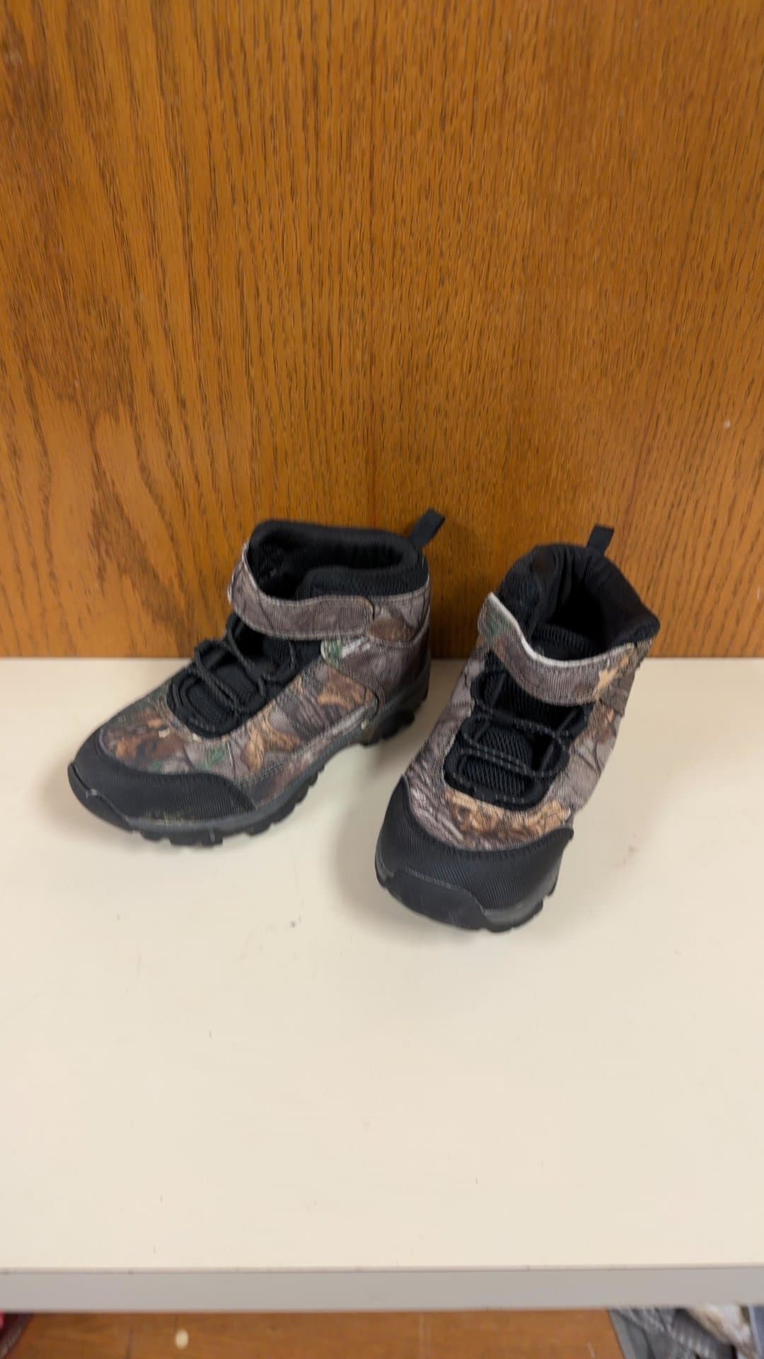 Ozark Trail Boys Camouflage Hiking Boots Size 12 - Image 1
