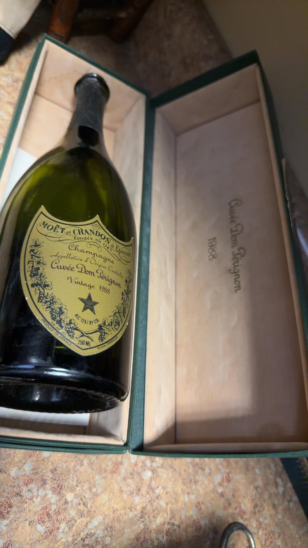 1988 Dom Pérignon Champagne Bottle with Box - Image 1
