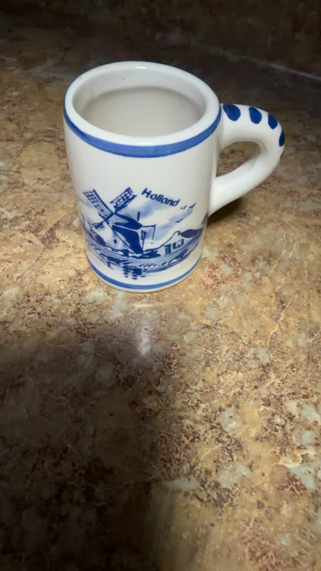 Delft Blue Delfino Holland Ceramic Mug - Image 1