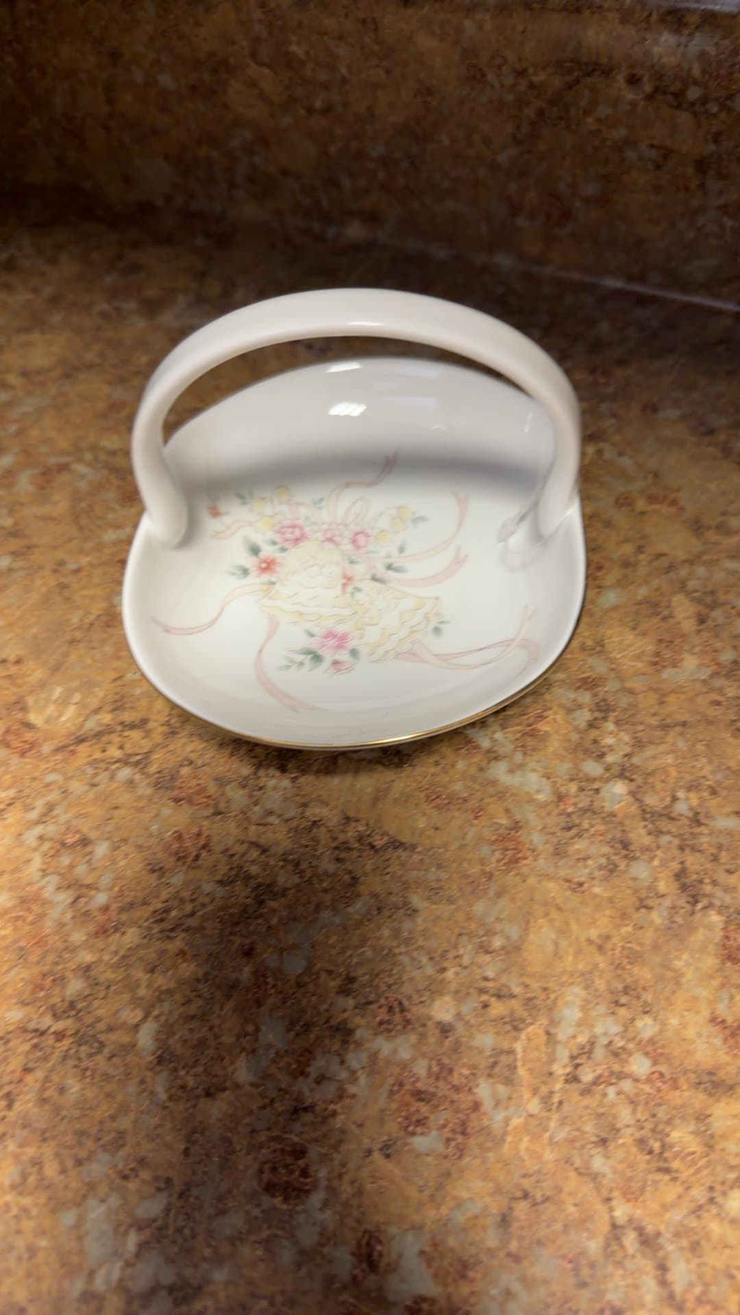 Mikasa Bone China Floral Basket - Image 1