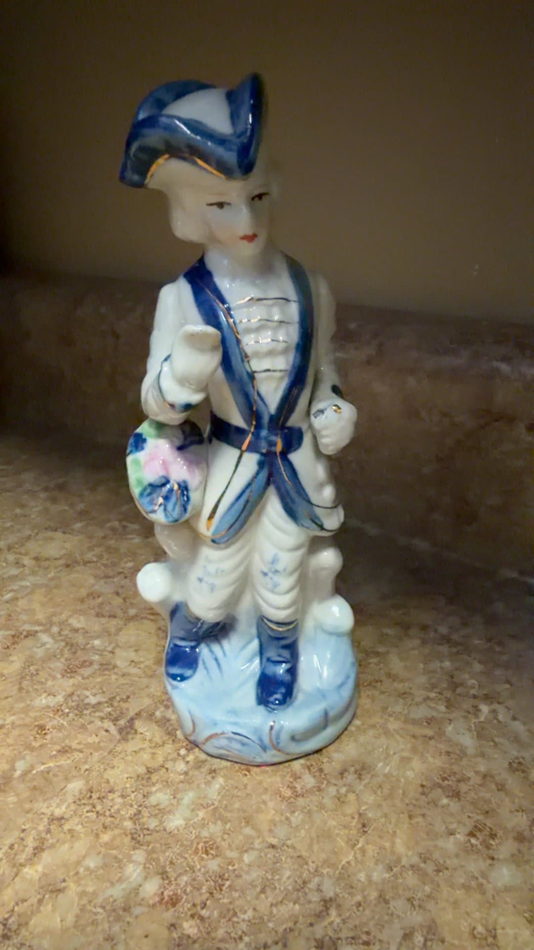 Vintage Porcelain Colonial Figurine - Image 1