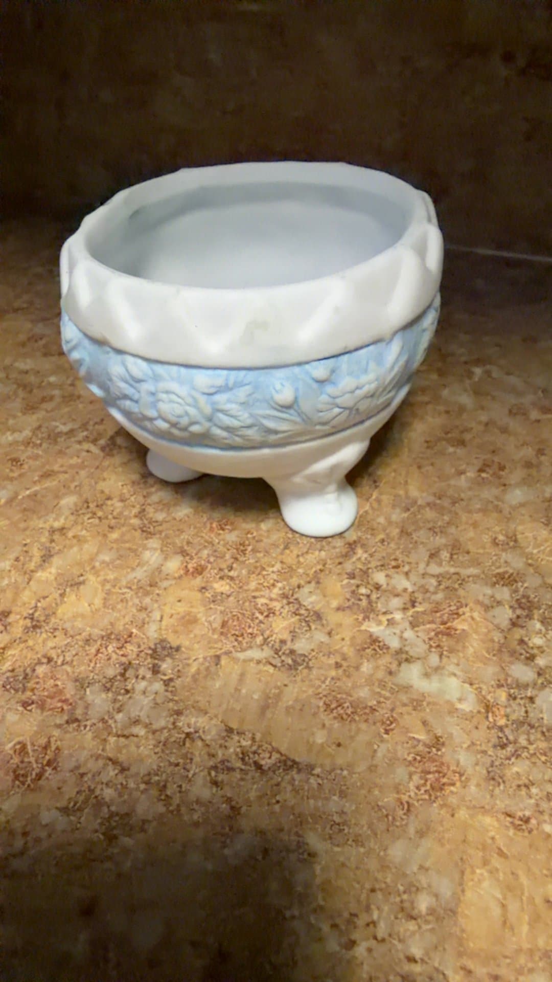 Vintage Ceramic Footed Bowl - Image 1