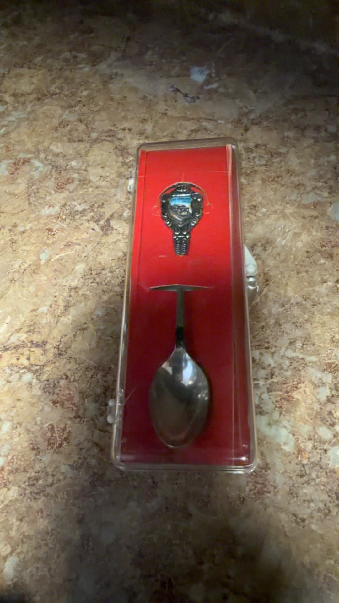 Souvenir Collector Spoon in Display Case - Image 1