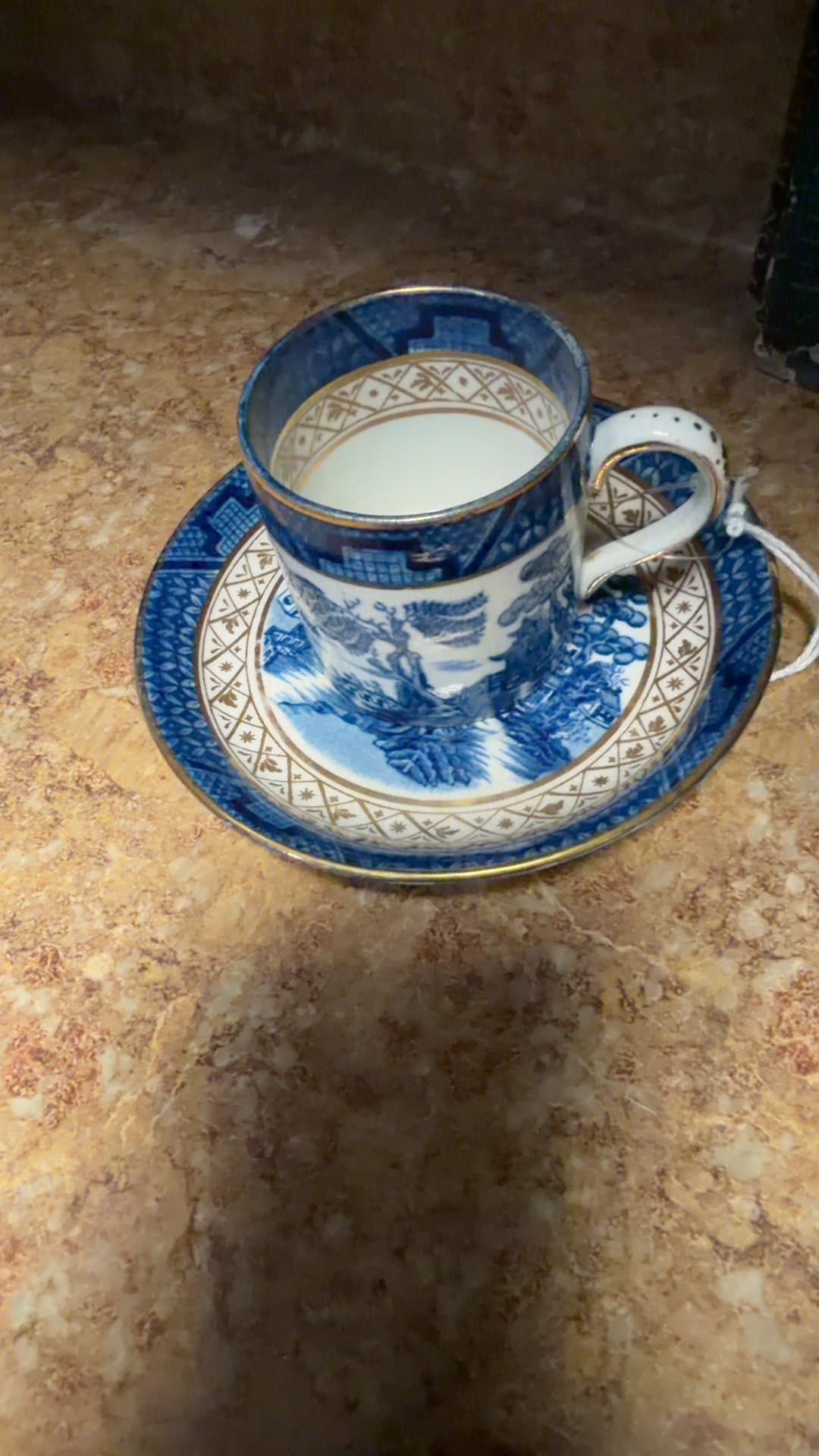 Booths Real Old Willow Coffee Cup and Saucer - Image 1