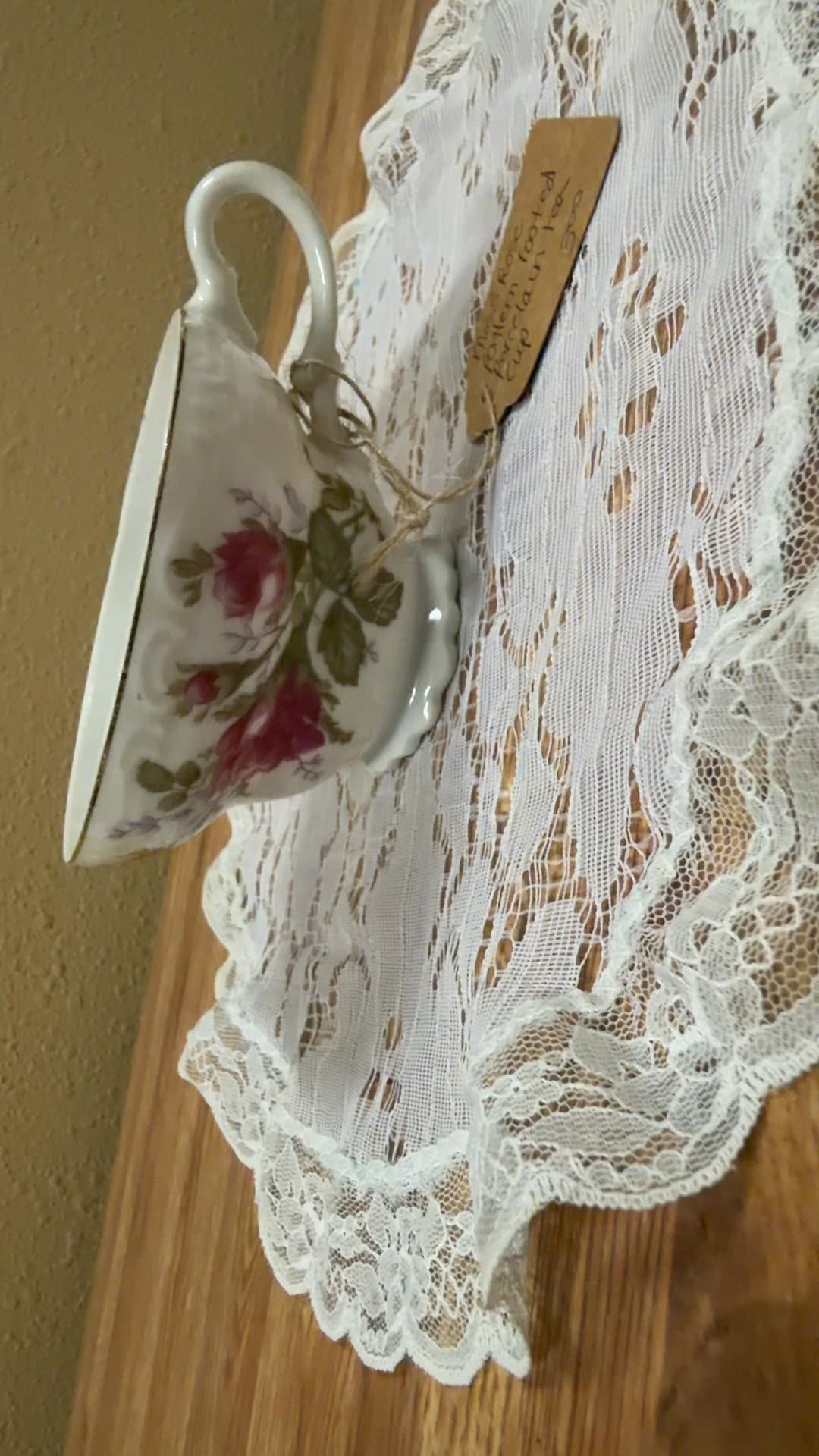 Vintage Floral Teacup - Image 1