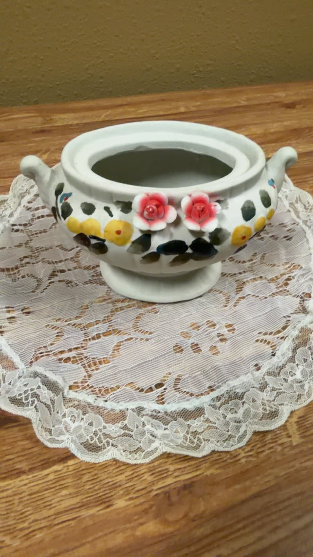 Floral Ceramic Vase - Image 1