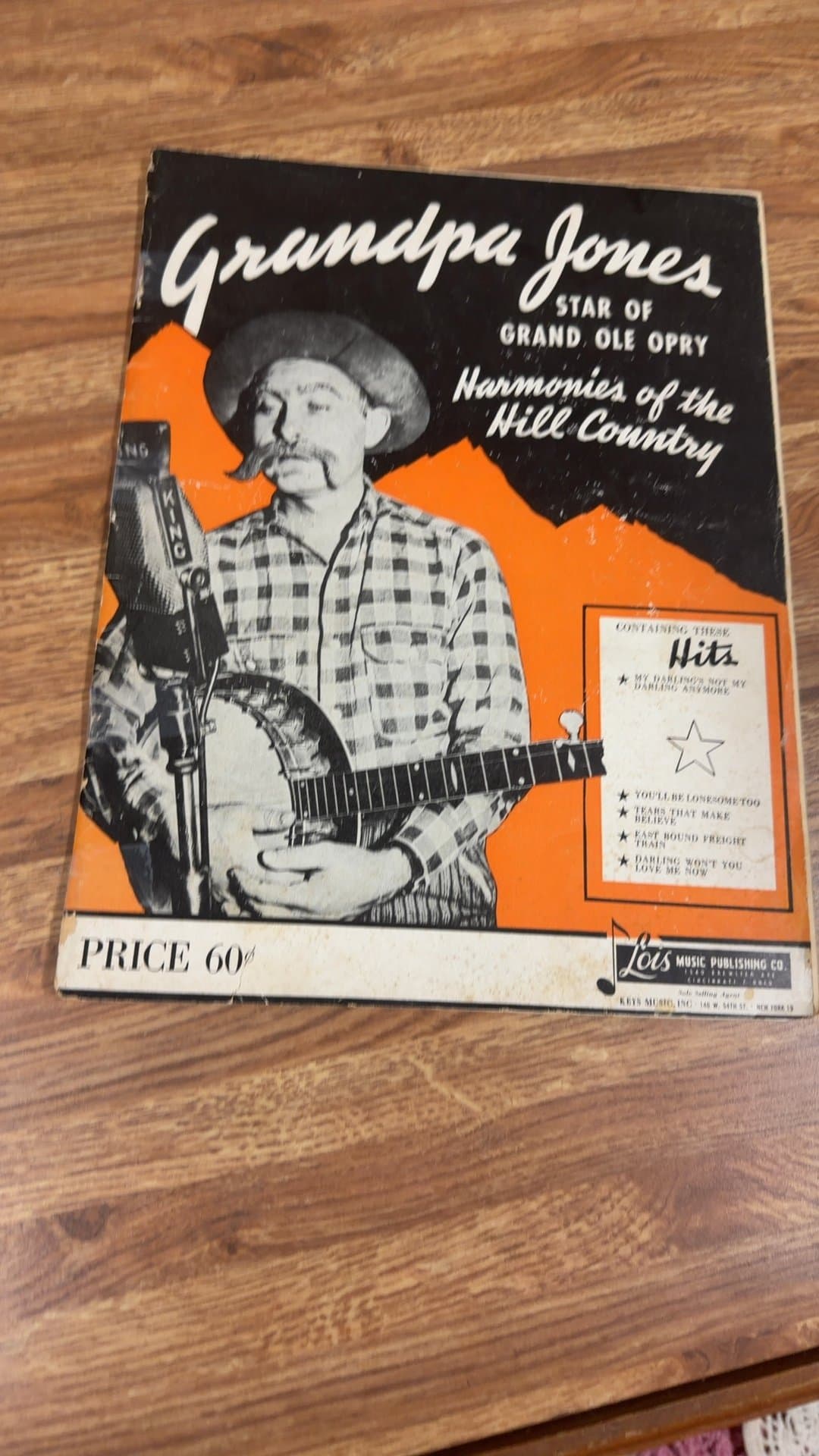 Grandpa Jones 'Harmonies of the Hill Country' Sheet Music - Image 1