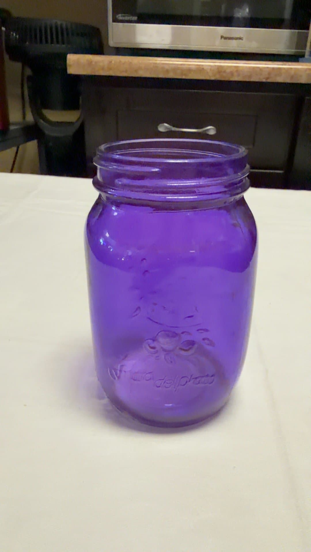 Purple Glass Canning Mason Jar - Image 1