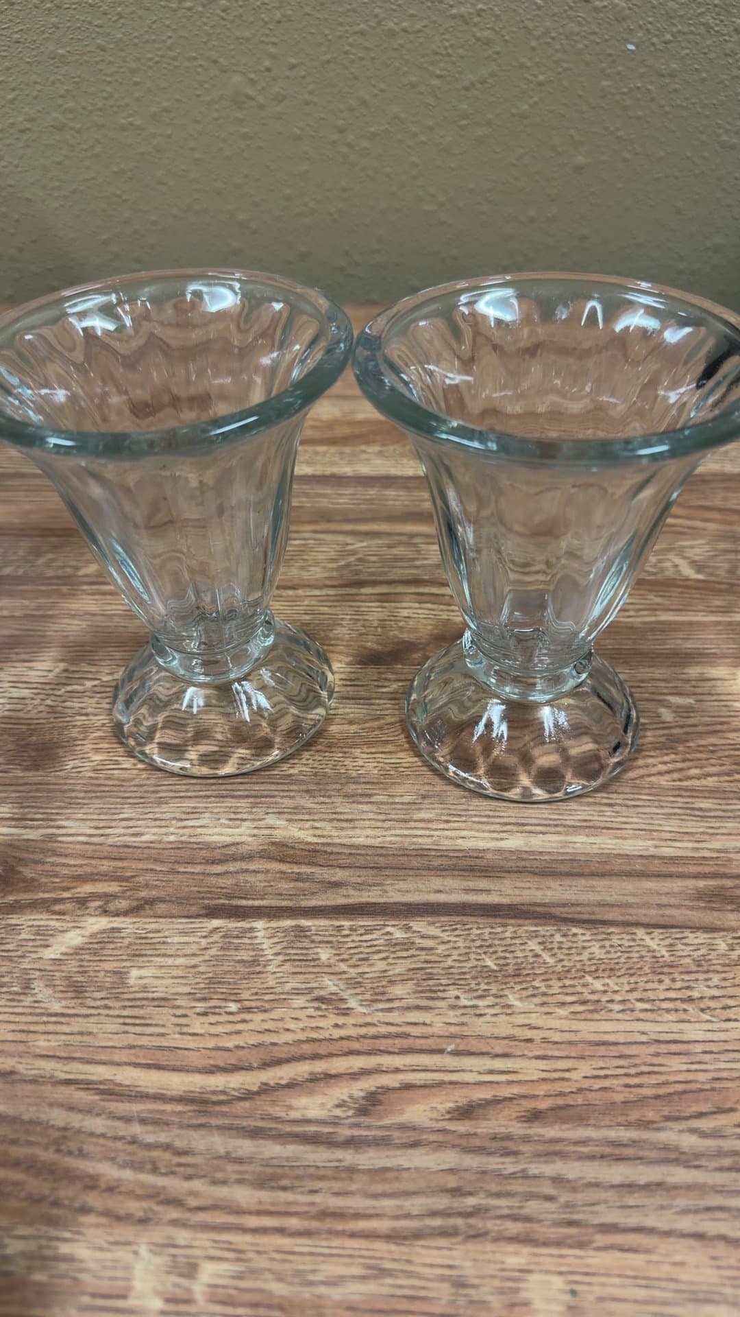 Vintage Glass Dessert Cups - Image 1