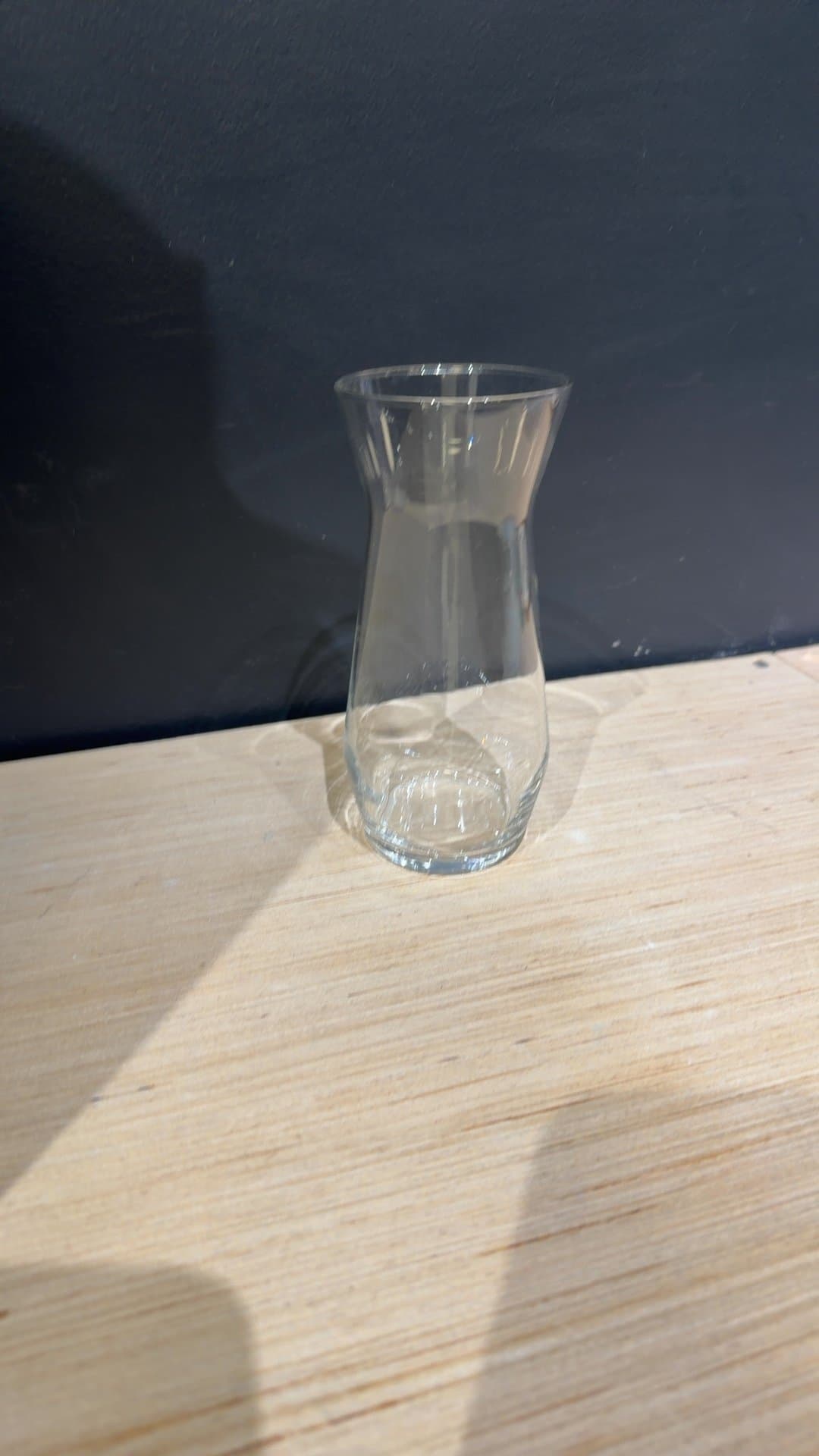 Small Clear Glass Bud Vase - Image 1
