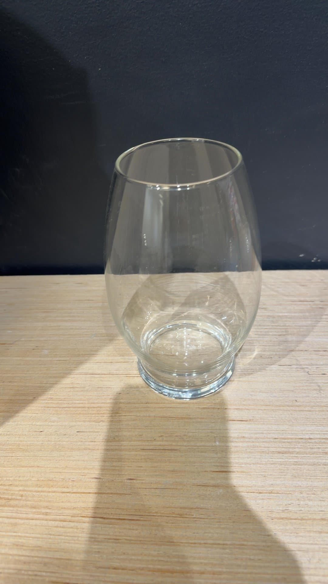 Clear Glass Stemless vase - Image 1