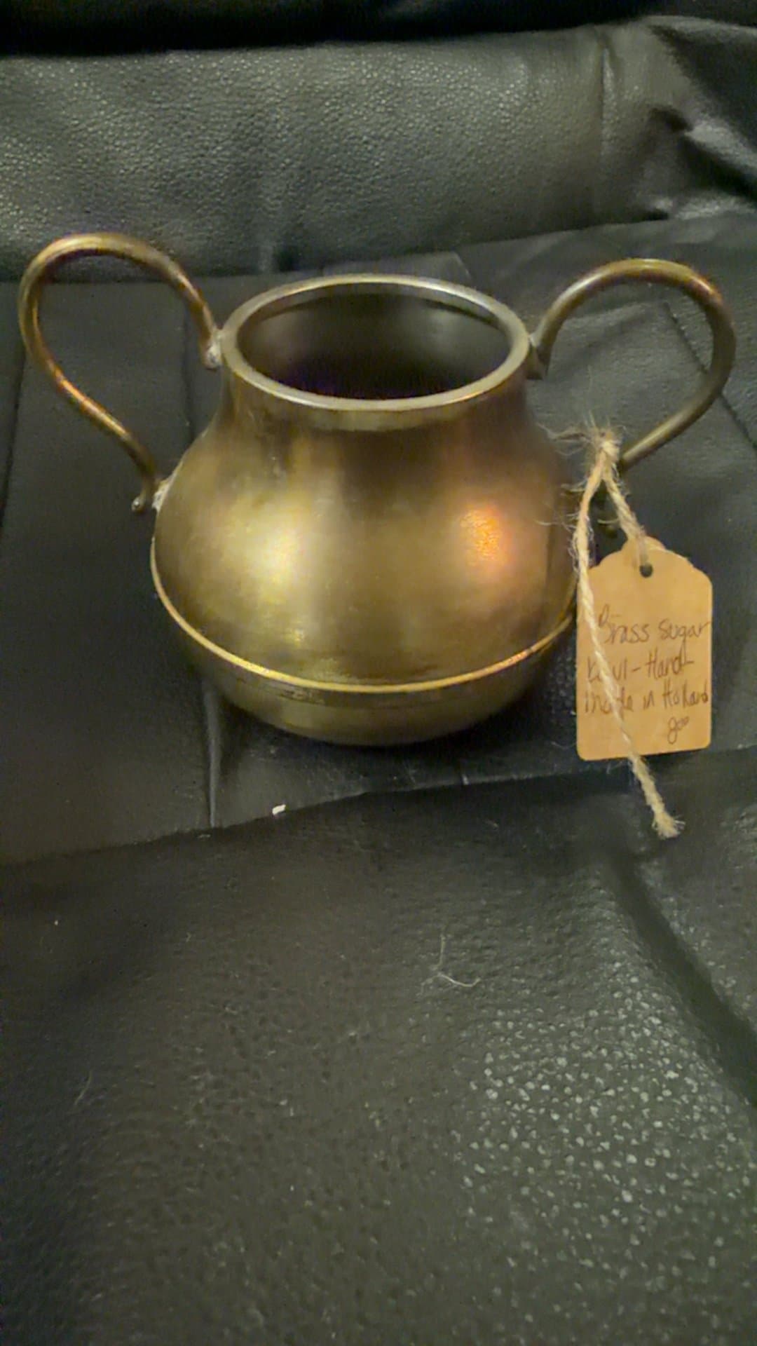 Handmade Brass Sugar Bowl - Image 1