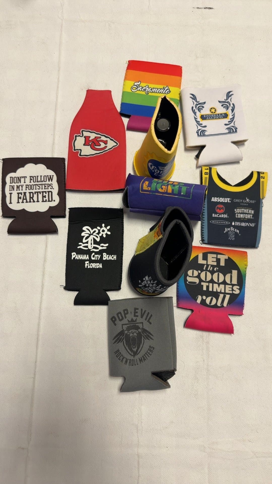 Assorted Neoprene Can Coolers and Koozies Lot - Image 1