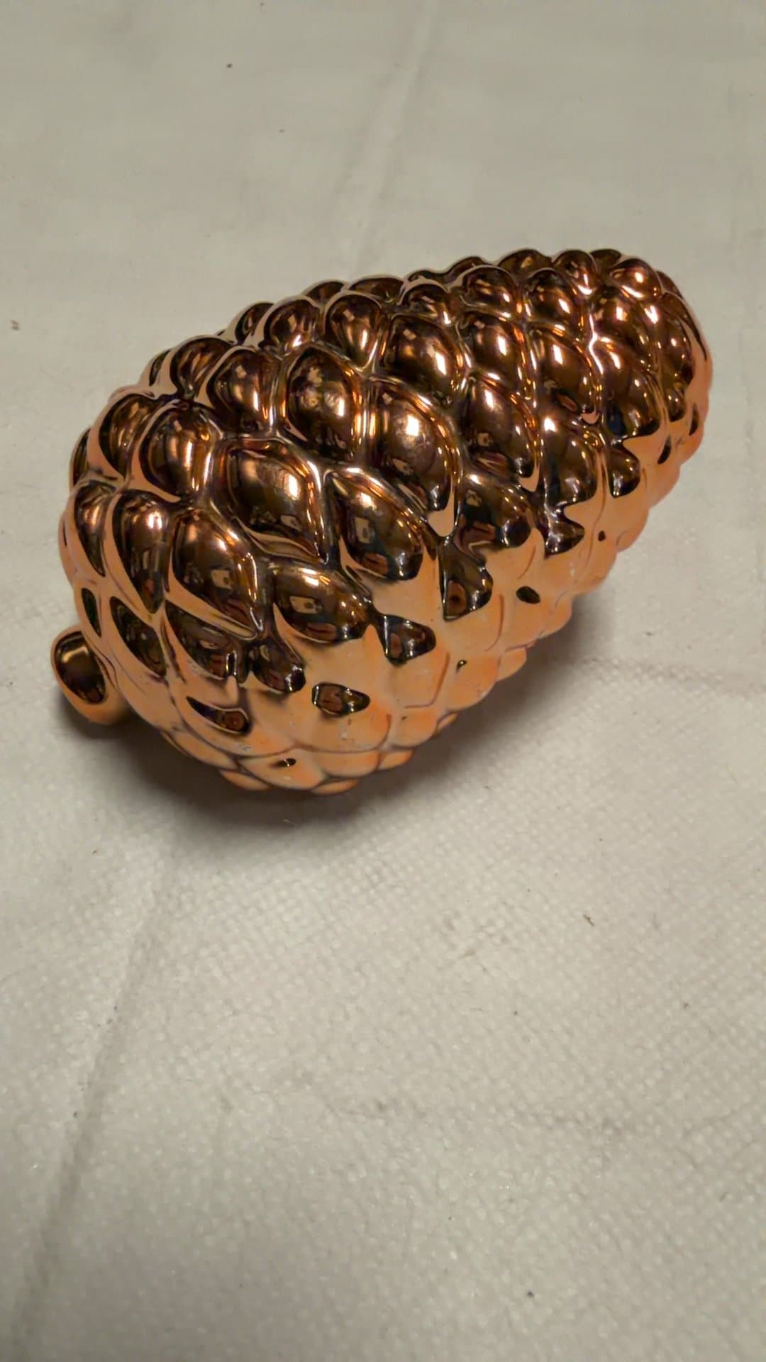 Copper color Ceramic Pinecone Decor - Image 1