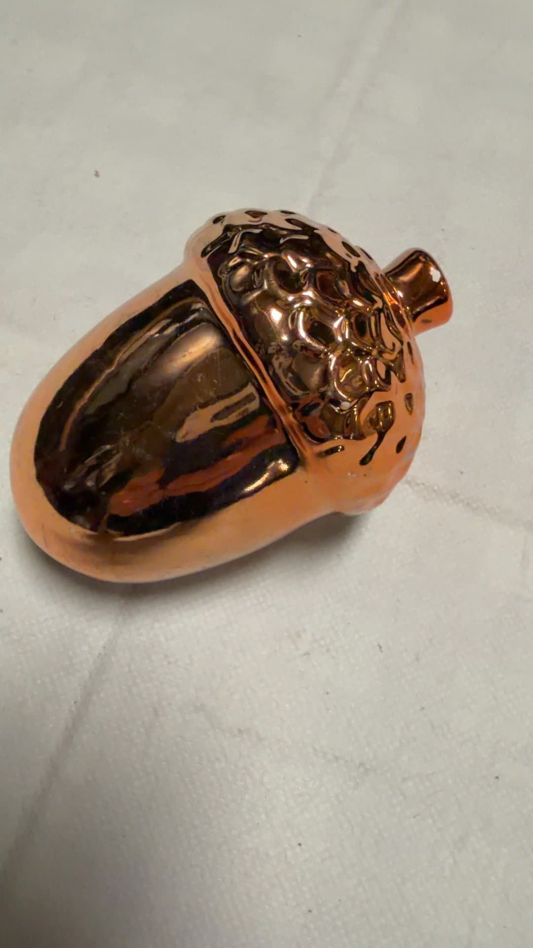 Copper Ceramic Acorn - Image 1
