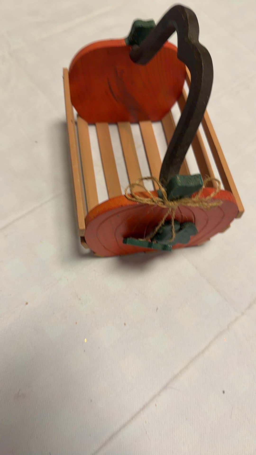 Wooden Pumpkin Basket - Image 1
