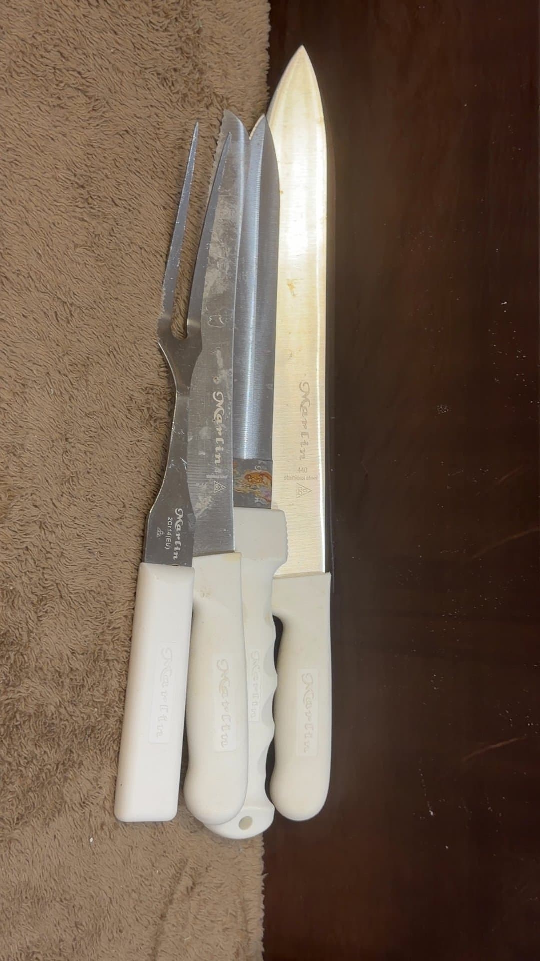 Marlin 4-Piece Stainless Steel Fillet & Fish Processing Knife Set - Image 1