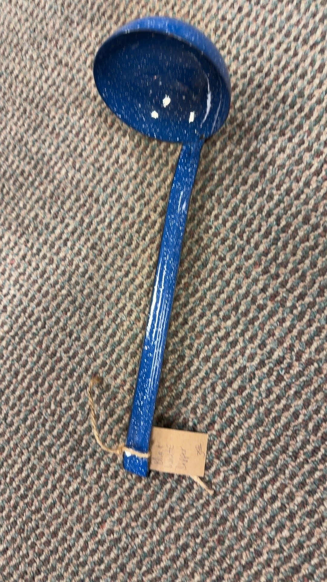 Blue and White Enamel Dipper - Image 1