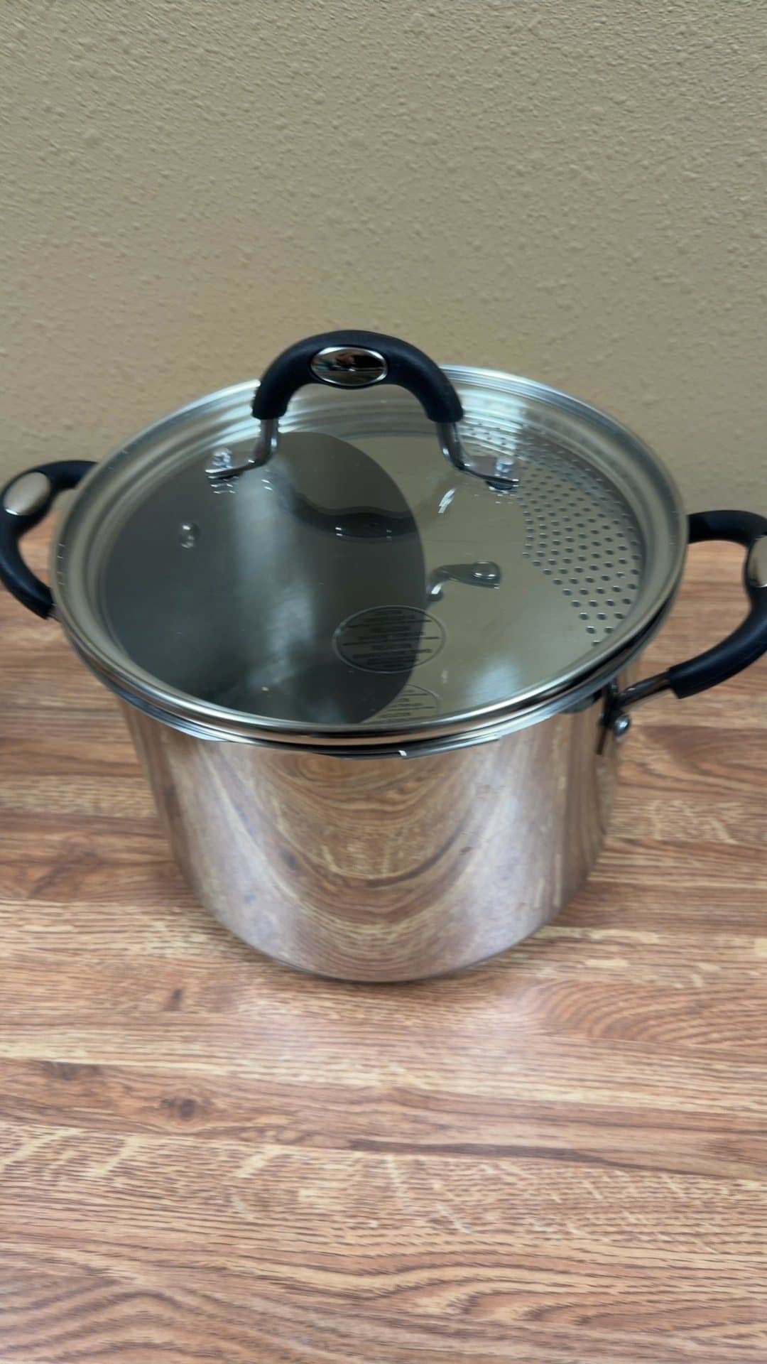 Stainless Steel Stock Pot with Glass Lid - Image 1