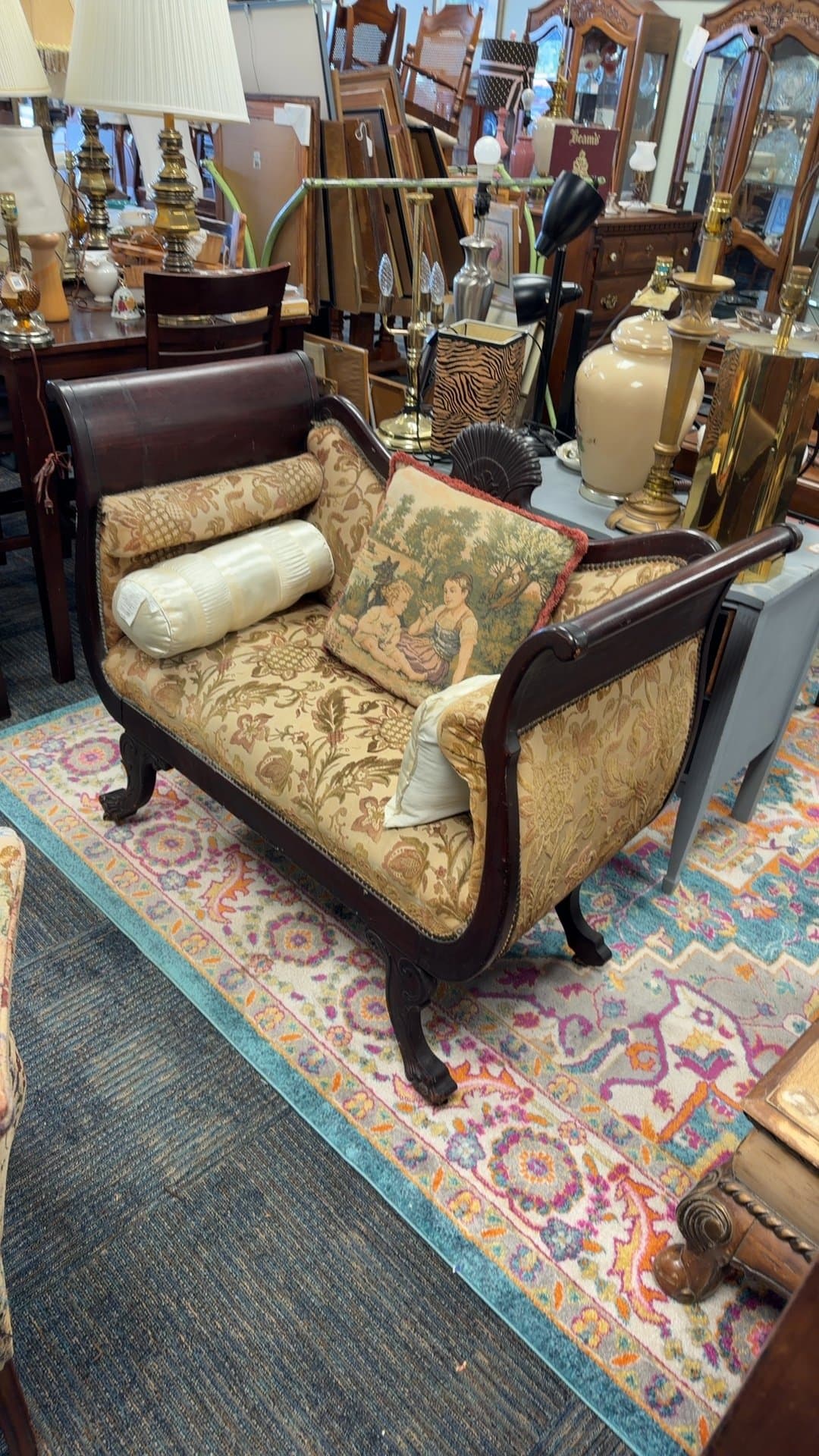 Victorian Style Settee - Image 1