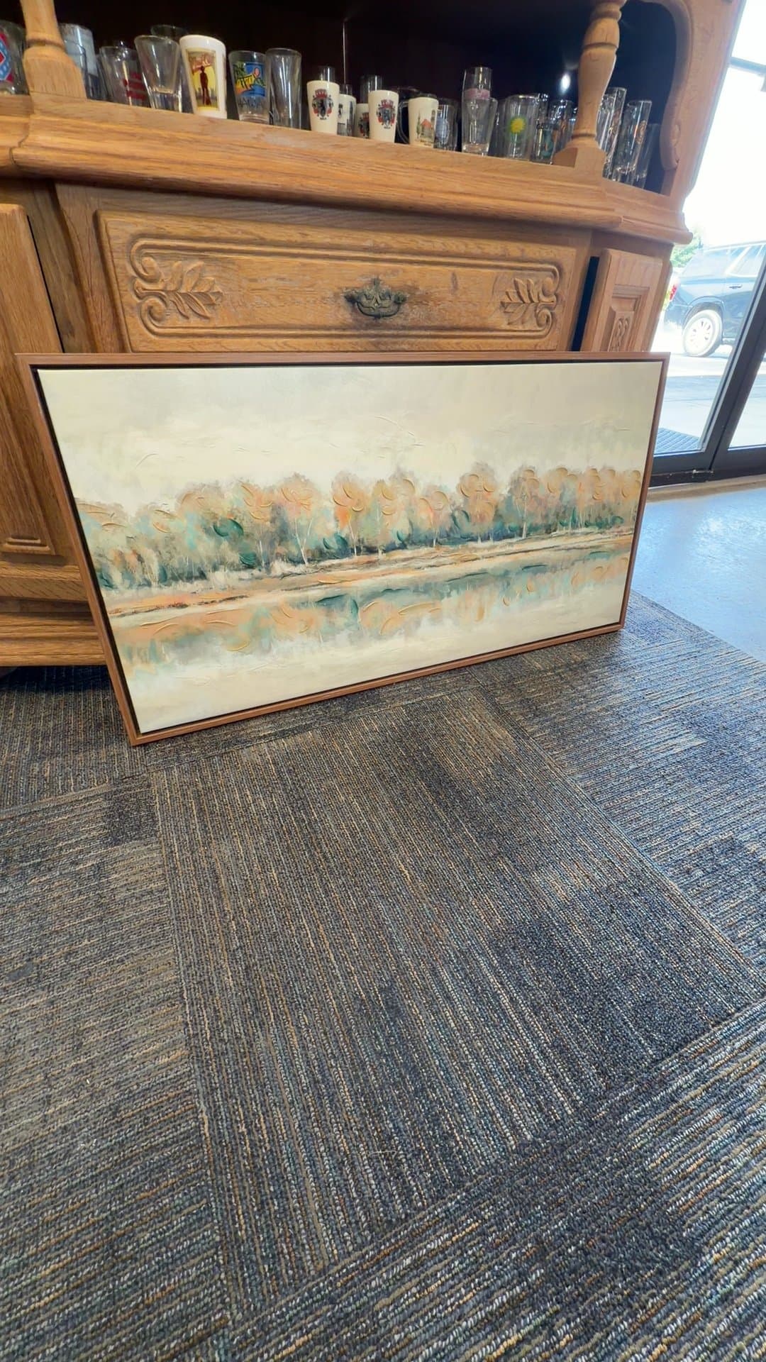 Framed Landscape Painting - Image 1