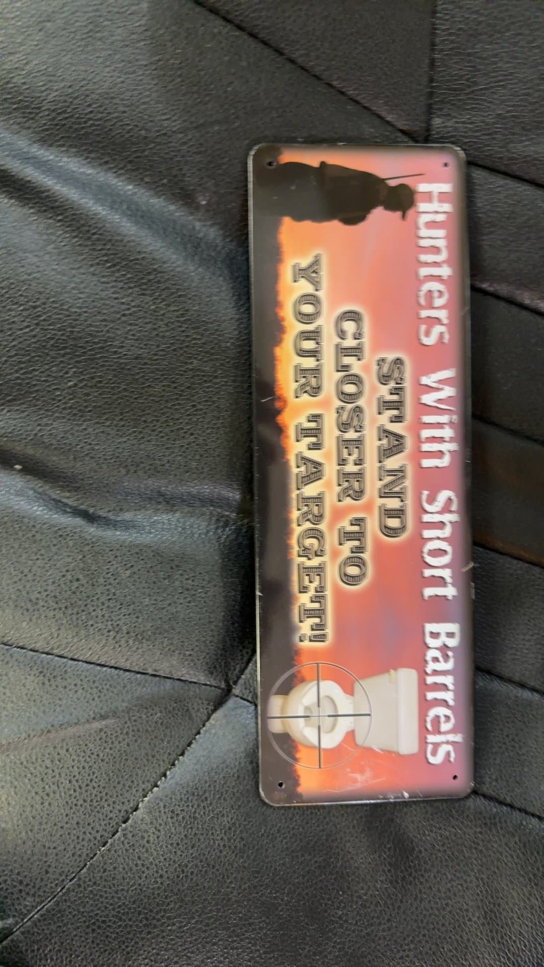 Hunters With Short Barrels Metal Sign - Image 1