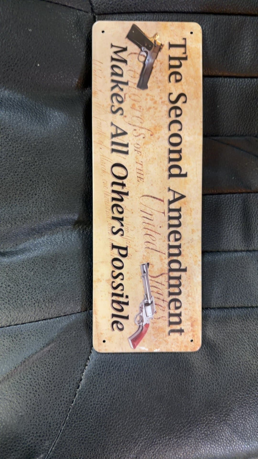 Second Amendment Metal Sign - Image 1