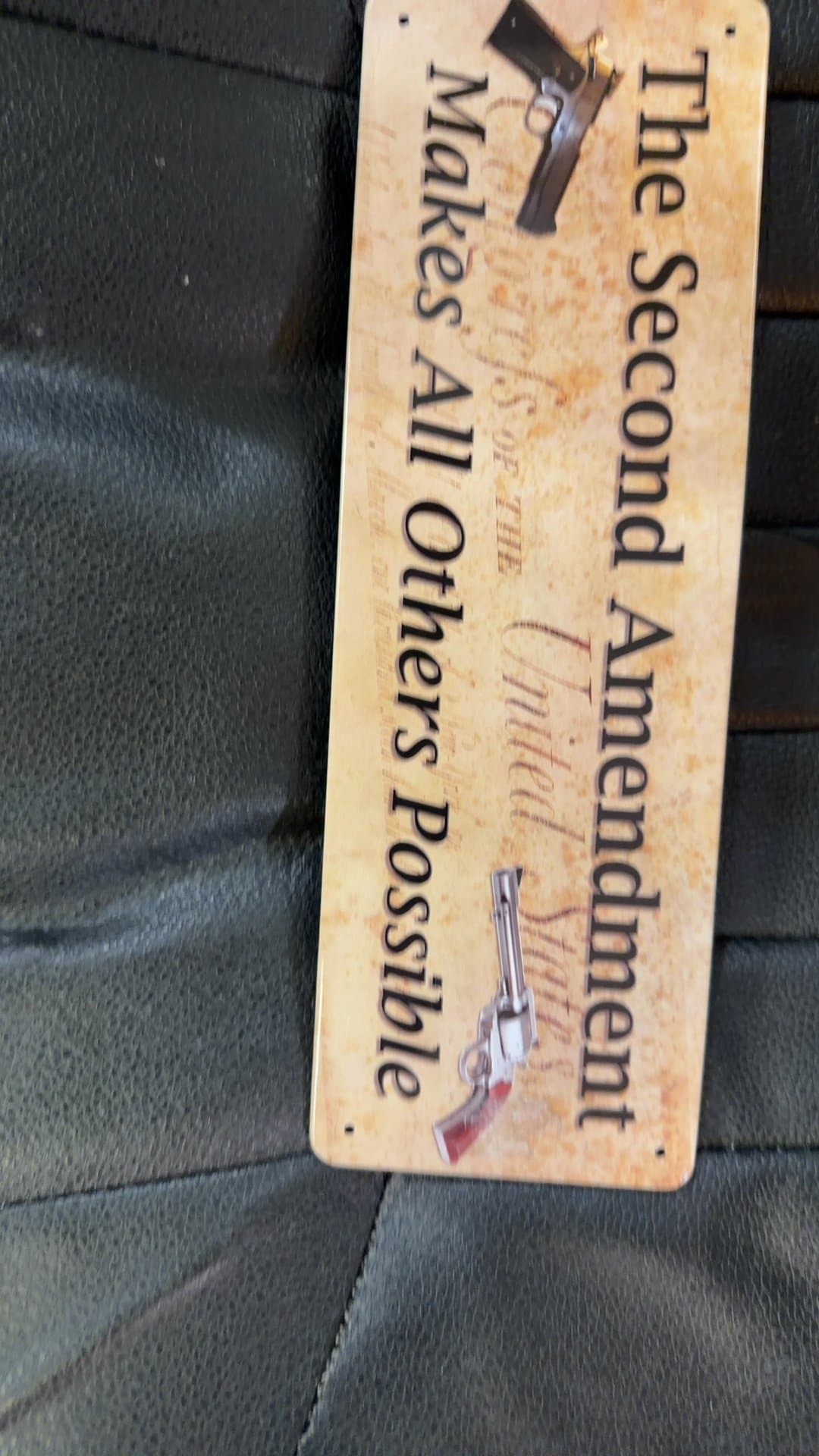 Second Amendment Metal Sign - Image 1