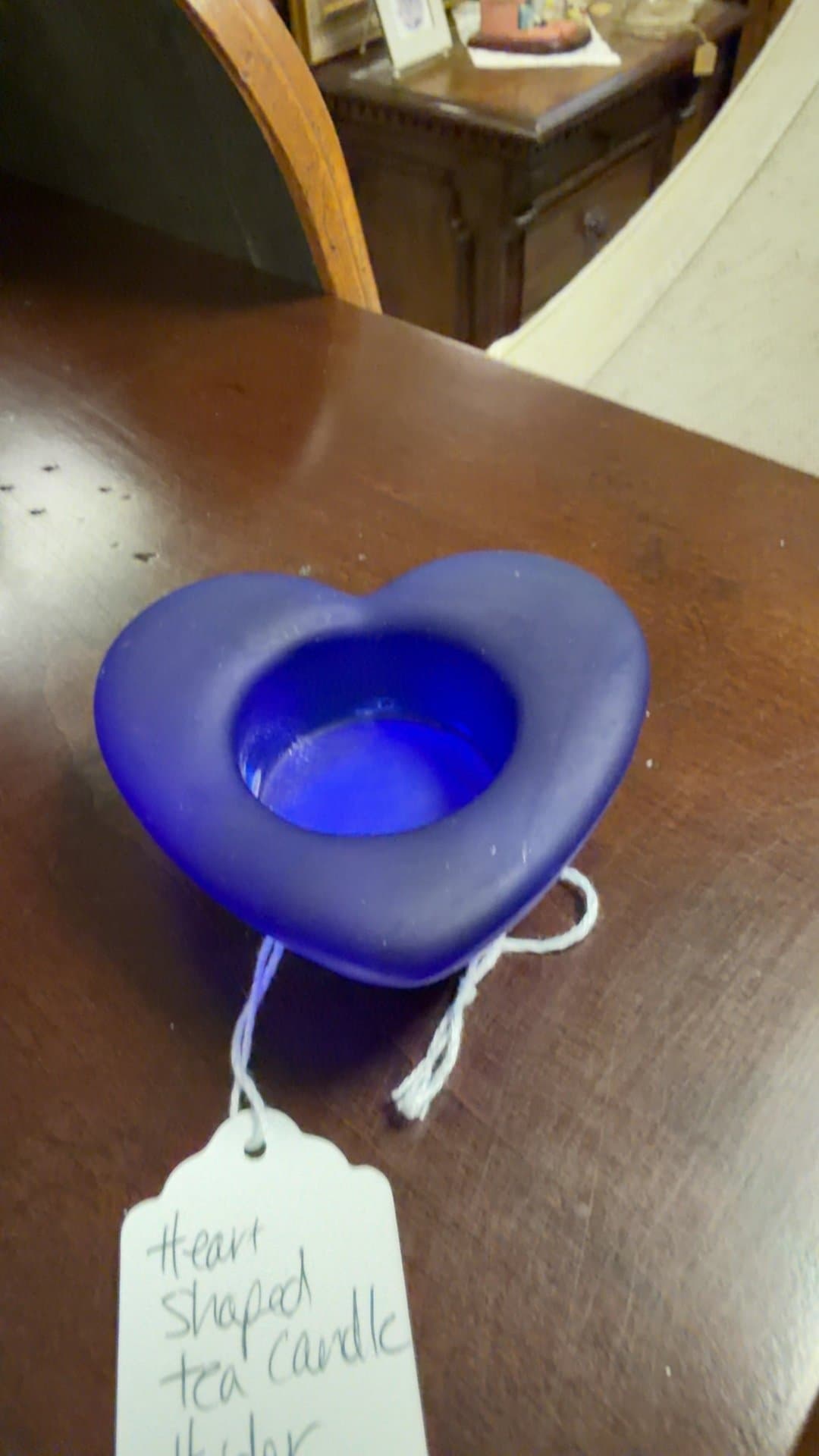 Heart Shaped Tea Candle Holder - Image 1