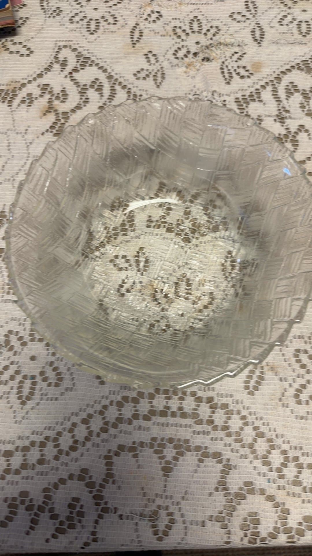Cut Glass Bowl - Image 1