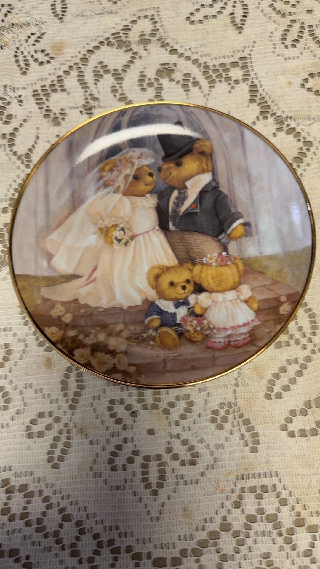 Franklin Mint 'Just Married' Limited Edition Plate - Image 1