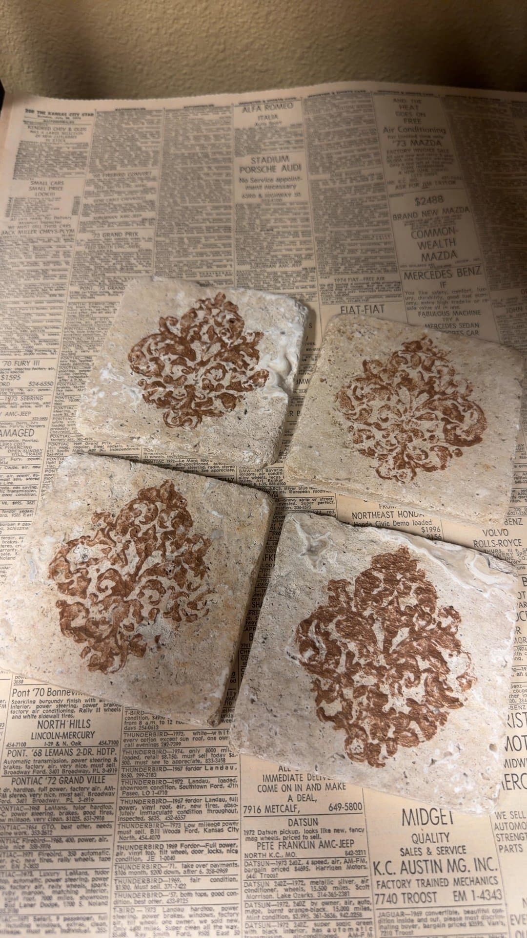 Decorative Stone Coasters - Image 1