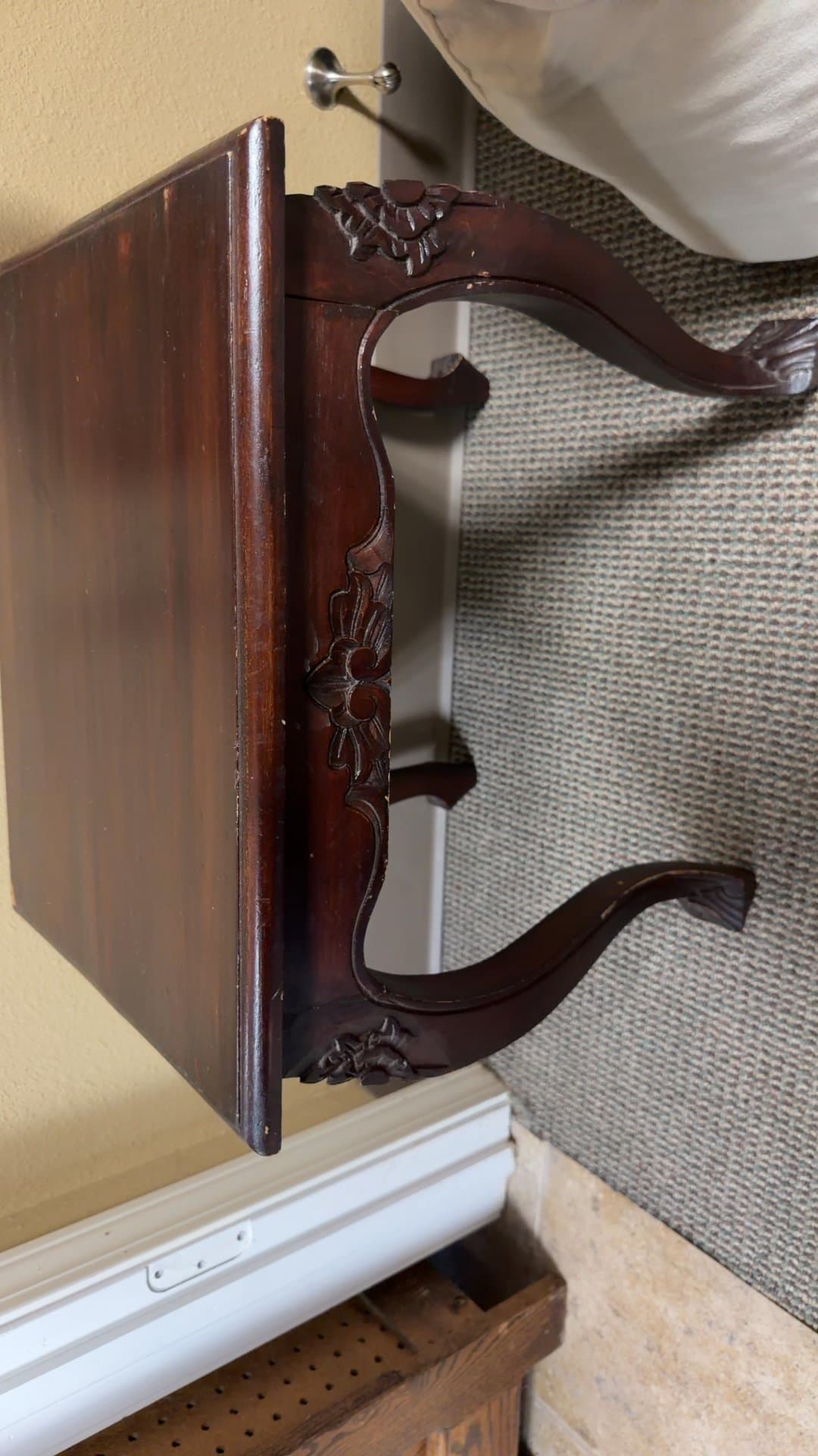 Small Vintage Wooden Table - Image 1