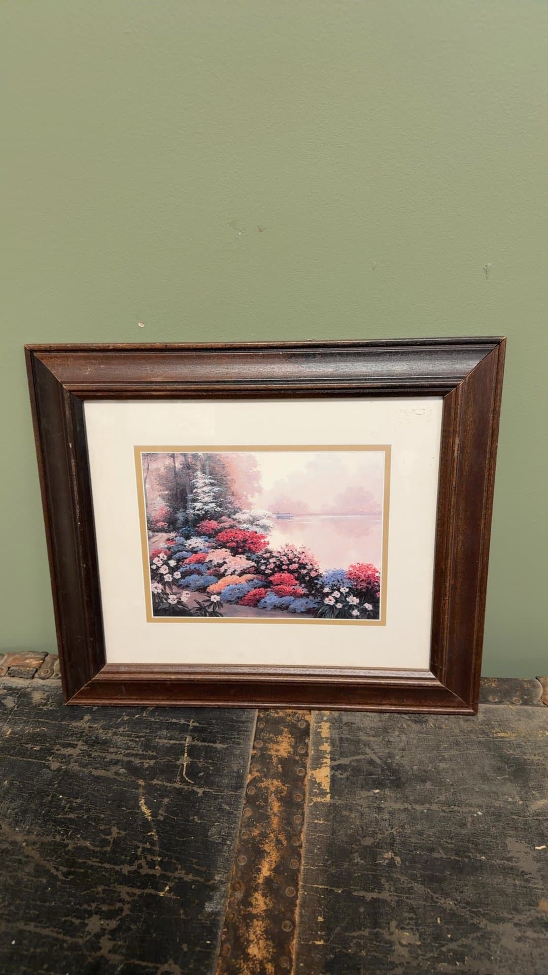 Framed Landscape Painting Print - Image 1