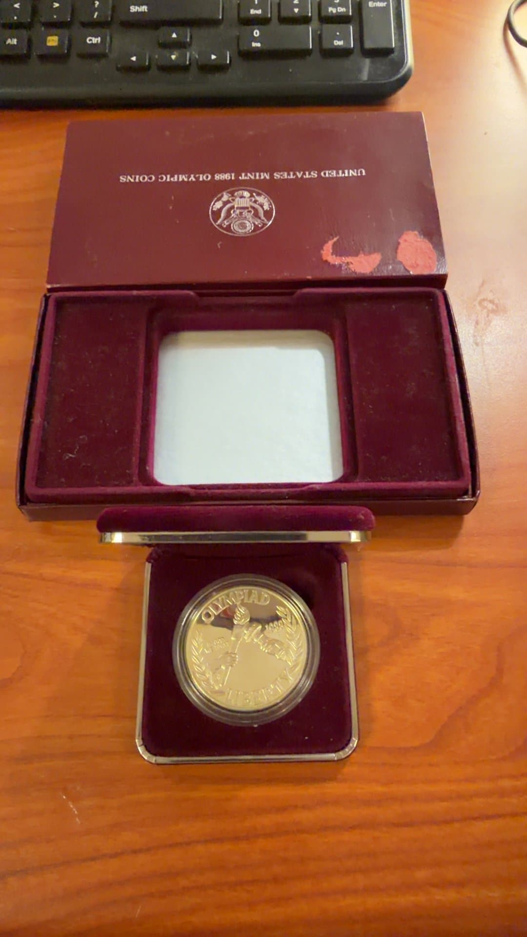 1988 United States Mint Olympic Commemorative Coin - Image 1