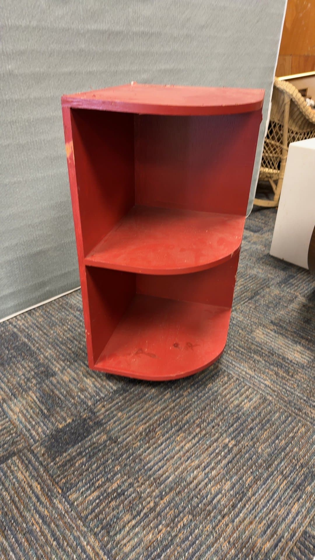 Red Corner Shelf Unit - Image 1