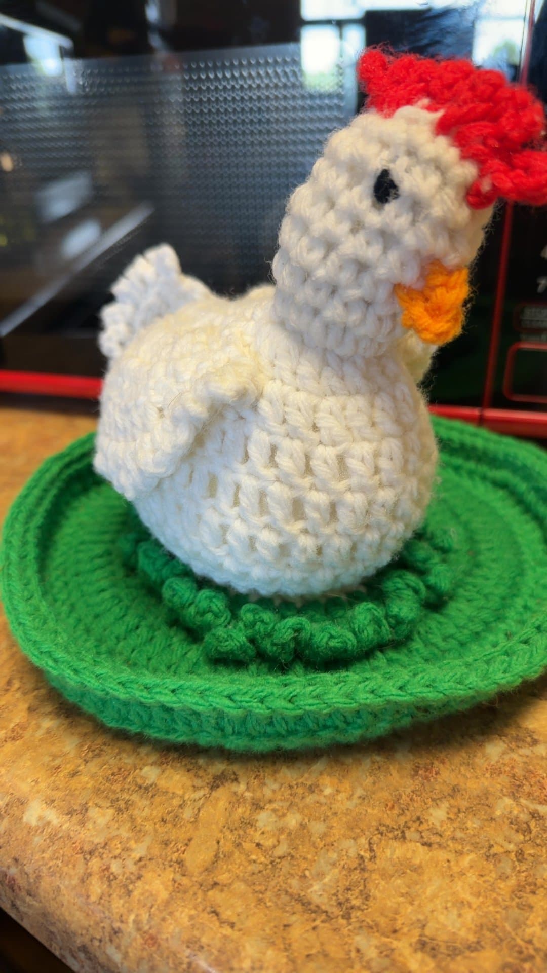 Crochet Chicken Egg Cozy - Image 1