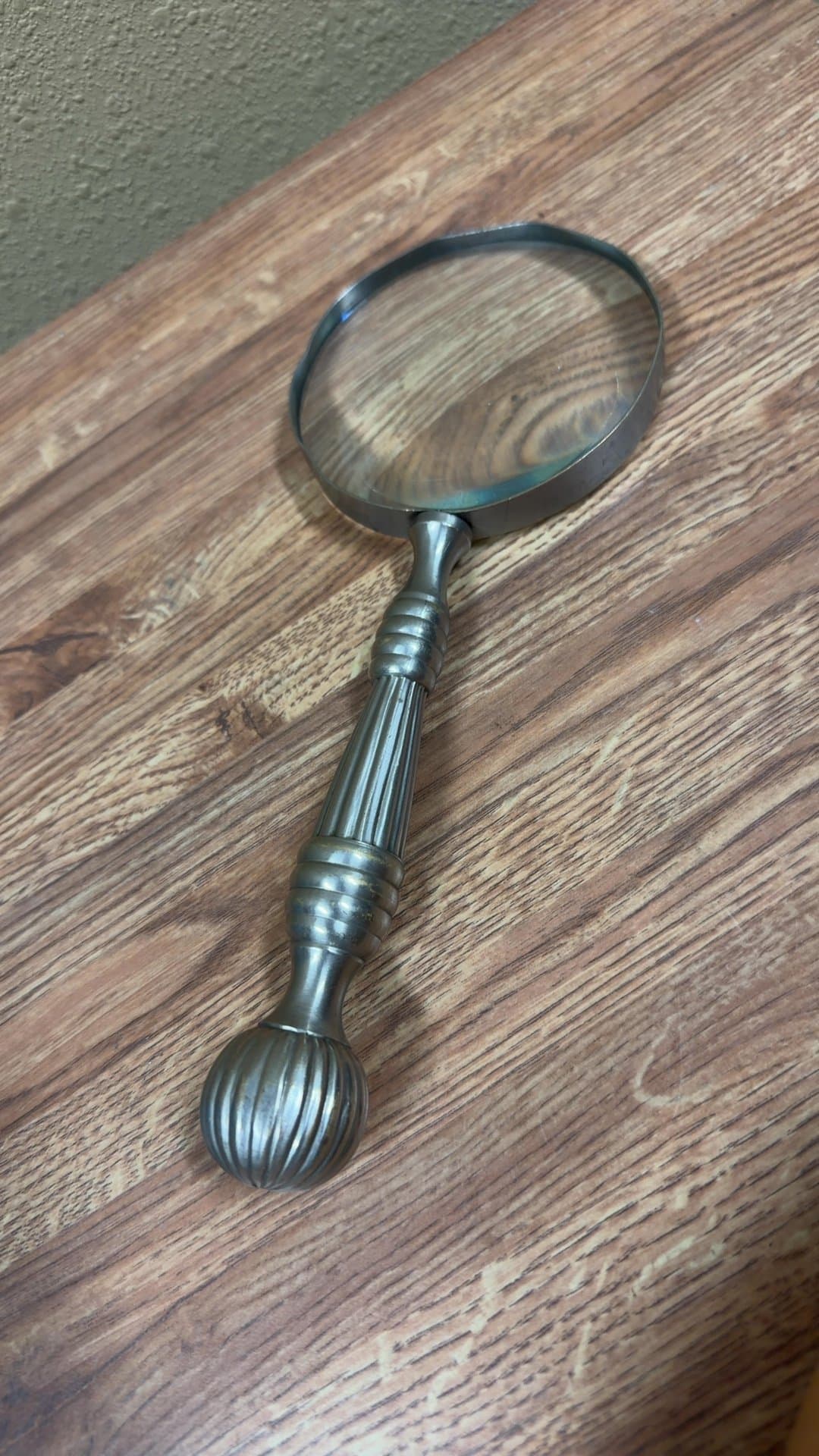 Vintage Metal Magnifying Glass - Image 1