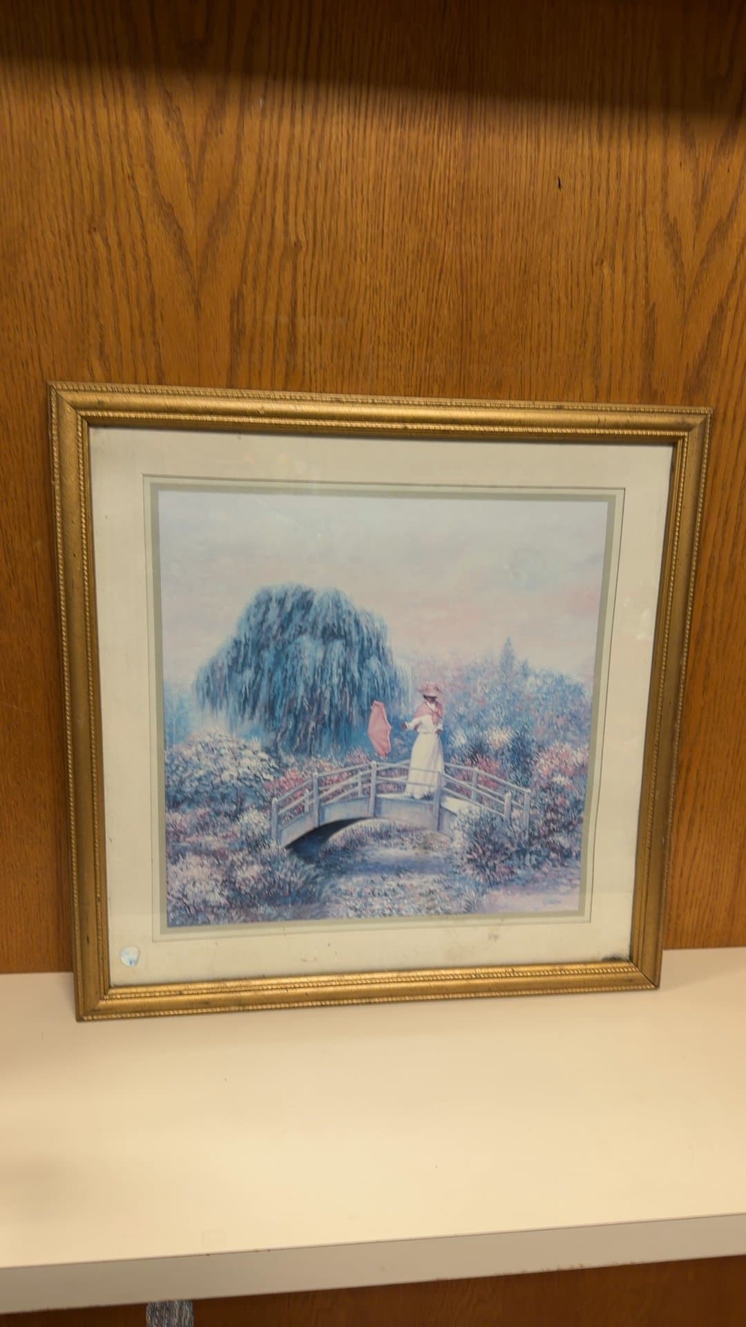 Framed Pastoral Scene Print - Image 1