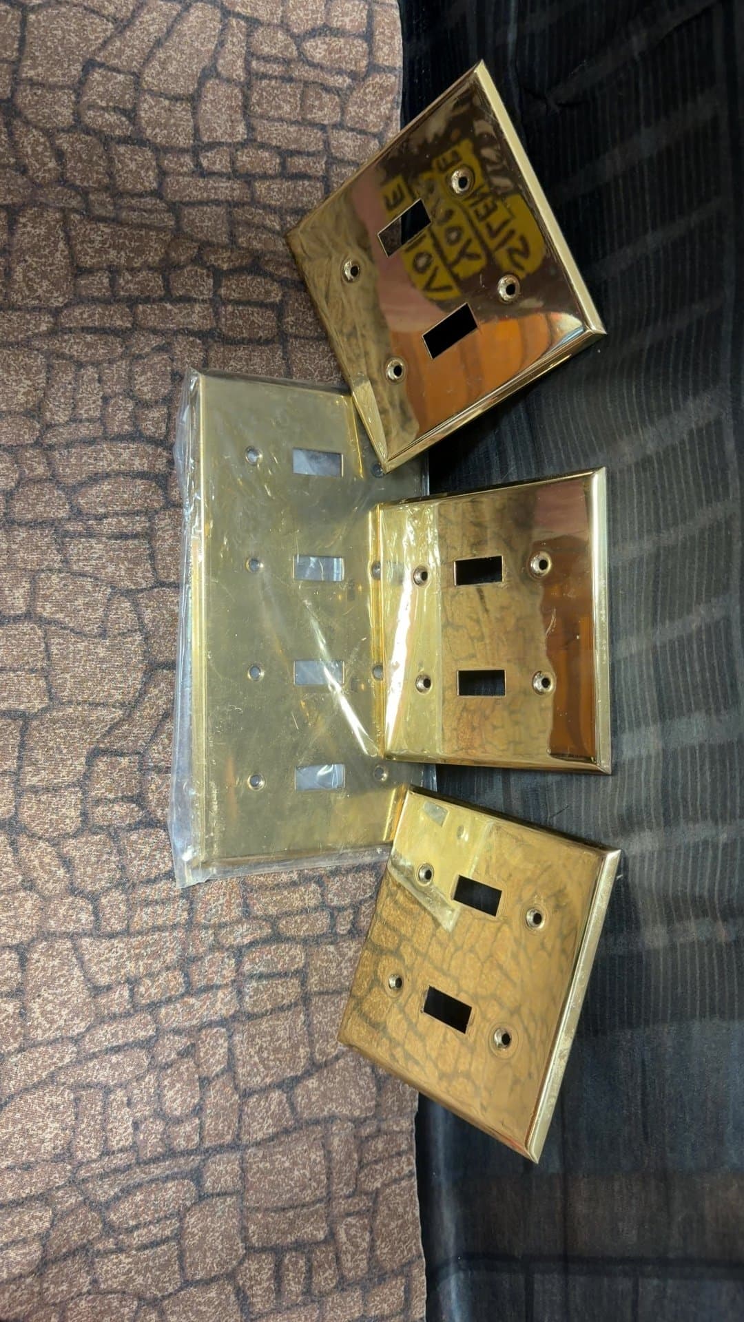 Brass Light Switch Cover Plates - Image 1