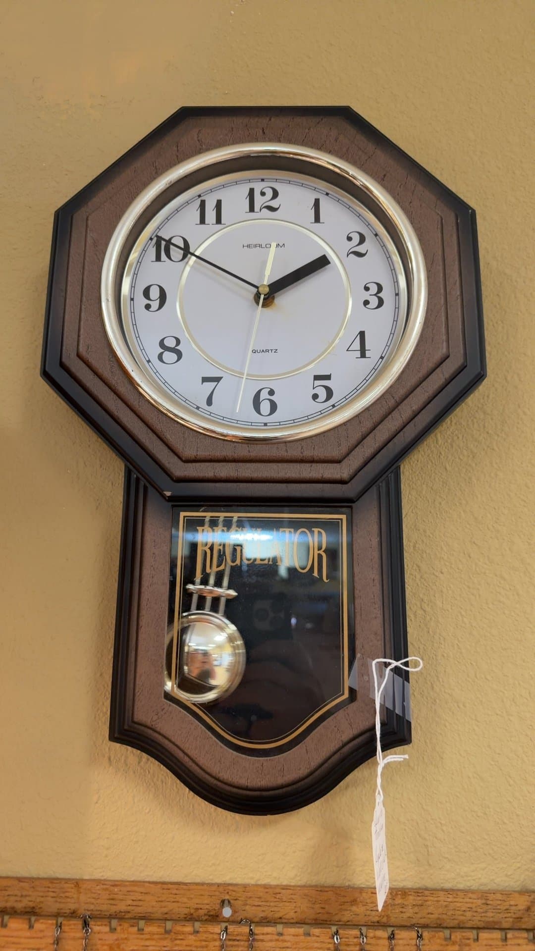 Heirloom Quartz Regulator Wall Clock with Chime - Image 1